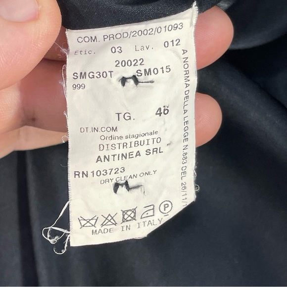 Armani Collezioni Black Blazer Jacket 100% Cashmere  Size 10 Men - Picture 10 of 12